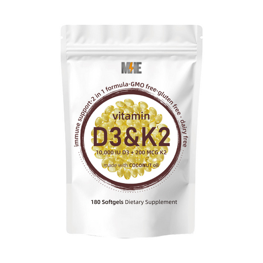 VITAMIN D3 & K2 | 10.000 IU Vitamin D | 200 MCG Vitamin K2